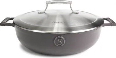 Zdjęcie produktu dla Rondel Saveur Selects Voyage - Rabbit Grey - ø 30 cm / 4,2 litra - emaliowana powierzchnia nieprzywierająca
