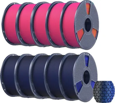 Image de Filament PLA, non bobiné, longueur 330 m, 5BKBL 5ORRD