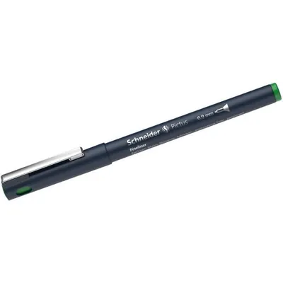 Produktbild von Schneider Schreibgeräte Pictus, Grün, Fein, Schwarz, Kunststoff, Rund, Tinte auf Wasserbasis