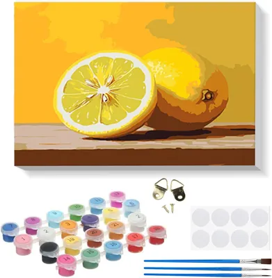 Zdjęcie produktu dla Malowanie po numerach DIY zestaw 20 x 30 cm, dla dorosłych i dzieci, z drewnianą ramą, farby olejne