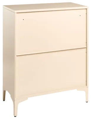 Produktbild von BELIANI Kommode Beige aus Stahl mit 4 Schubladen Kaschmir Industrial Style Schrank für Homeoffice Schlafzimmer Aufbewahrung Stauraum