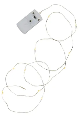 Produktbild von Best Season LED-Draht-Lichterkette "String" 12teilig LED w/w, 0,6m, Batterie, 726-46