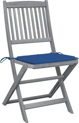 Produktbild von vidaXL Klappbare Gartenstühle 4 Stk. mit Kissen Massivholz Akazie