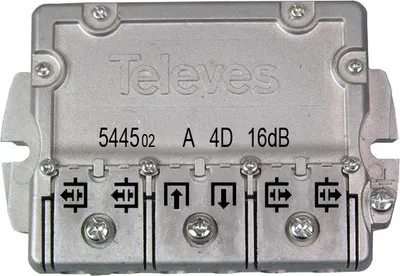 Produktbild von TELEVES Easy-F-Abzweiger 4-fach 5-2400 MHz AD: 17 dB EFA417