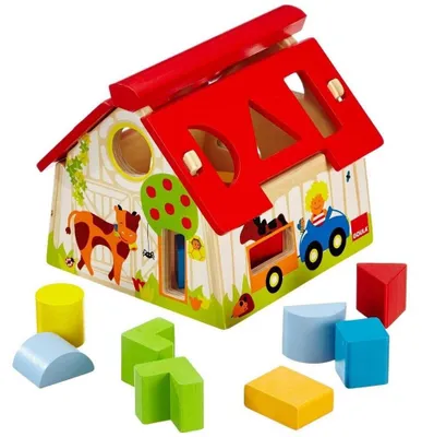 Produktbild von Goula - Farm Geometrics Forms, 1 Jahr(e), Karton, Holz, Mehrfarbig