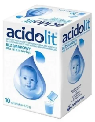 Obrázek produktu pro Acidolit, bezsmakowy dla niemowląt, 10 saszetek
