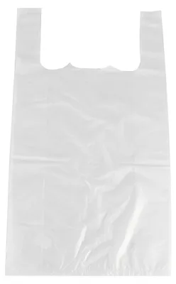 Imagen del producto de PAPSTAR  12294 PAPSTAR Hemdchen-Tragetasche, aus HDPE, weiß