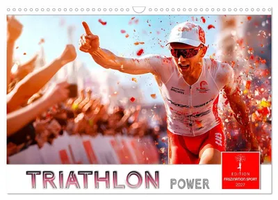 Produktbild von Triathlon Power (Wandkalender 2027 DIN A3 quer), CALVENDO Monatskalender