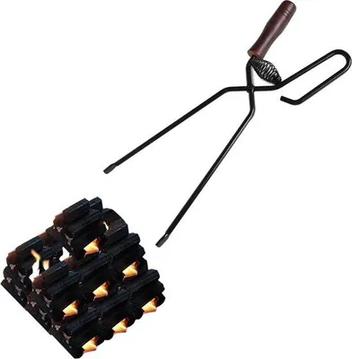 Immagine prodotto di Pinze lunghe per barbecue e stufe a legna, 40 cm, resistenti al calore