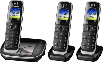 Produktbild von Panasonic KX-TGJ323GB Bezdrátový telefonní přístroj se záznamníkem černý