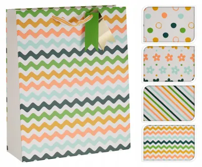 Produktbild von Bunte Geschenktüte Geburtstag 26x32x10 cm, stabile Papiertragetasche mit Kordelgriffen, 1 Stück