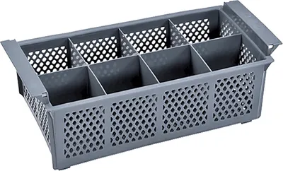 Produktbild von 10x Besteckkorb Spülmaschinenkorb Gastro 8 Einteilungen, 42,5 x 20,5 x 15 cm