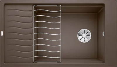 Produktbild von Blanco Elon XL 8 - Silgranitspüle, 860x500 mm, mit Zubehör, Kaffee 524879