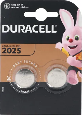 Produktbild von Duracell Batterie Knopfzelle CR2025 3.0V Lithium        2St.