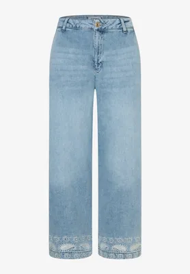Produktbild von More & More Blue Denim Culotte w Embroidery light blue denim light blue denim 36