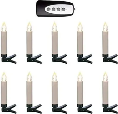 Obrázok produktu pre HI LED mini sviečky 10 ks Bezdrôtové s diaľkovým ovládaním