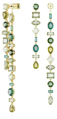 Produktbild von Swarovski Uni Gema Drop Ohrhänger Grün Goldlegierungsschicht 5657390