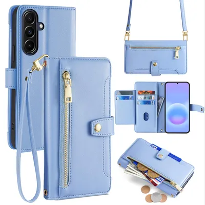 Produktbild von Handykette für Samsung Galaxy A57 Hülle mit Band Handyhülle zum Umhängen Hellblau