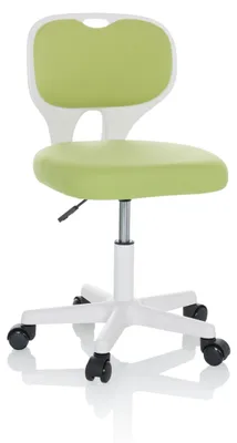 Produktbild von hjh OFFICE Kinderdrehstuhl KIDDY TOP W Schreibtischstuhl für Kinder höhenverstellbar ohne Armlehnen Stoff