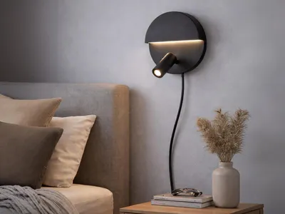 Image de Trio Mario LED Applique 2x6W ⌀16cm noir mat blanc chaud