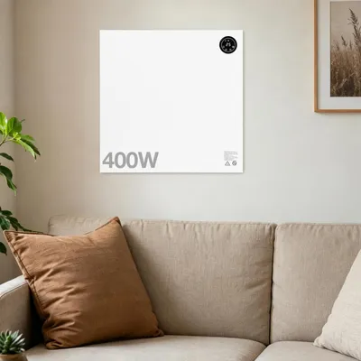 Image de Radiateur infrarouge hybride Ikodm de 400 W, avec application, télécommande et pieds stabilisateurs