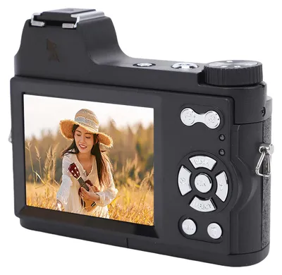 Produktbild von Digitale spiegellose Kamera mit manuellem Fokus, Makrofotografie, 4K-HD-Auflösung und 48-MP-Foto- und Videoaufzeichnung – ideal für zu Hause und auf Reisen