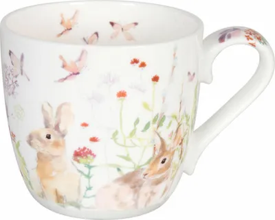 Produktbild von Könitz Porzellan Victoria Lowe - Spring Bunnies, Einzelbild, 0,45 l, Mehrfarbig, Knochenporzellan, Universal, 1 Person(en)