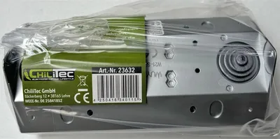 Immagine prodotto di Blocco prese a 3 vie ChiliTec argento 250V AC / 16A montaggio esterno Nuova versione