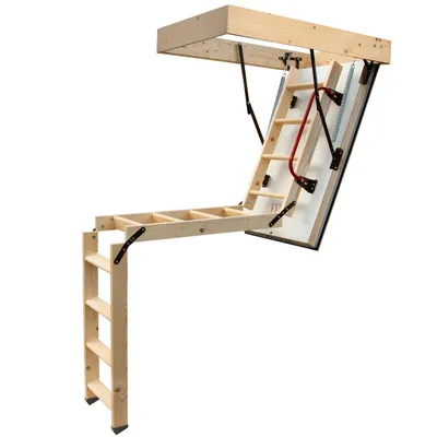 Produktbild von 4Step Bodentreppe Gedämmt NORDIC Dachbodentreppe 120x80 cm 87mm 0,44W/m2K 280 cm