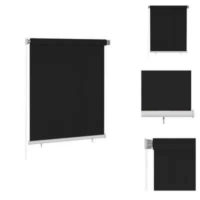 Immagine prodotto di vidaXL Tenda a rullo esterna 120x140 cm nero - Tende e tende a rullo