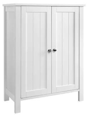 Produktbild von Badezimmerschrank mit Doppeltür – Weiß – 60 x 80 x 30 cm
