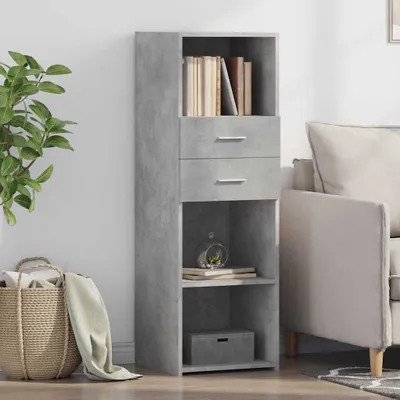 Produktbild von vidaXL Highboard Betongrau 40x42,5x124 cm Holzwerkstoff
