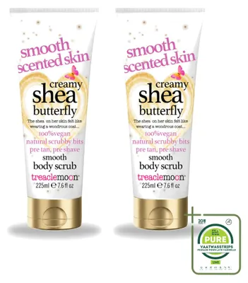 Produktbild von 2 x Treaclemoon Body Scrub Creamy Shea Butterfly 225 ml - Großpackung - 2 Stücke