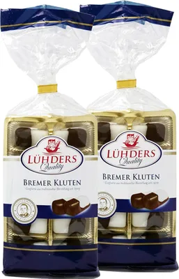 Two packages of Bremer Kluten chocolates are shown against a white background.