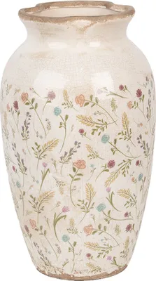 Immagine prodotto di Vaso Clayre & Eef Ø 21x37 cm Fiori in Vetroceramica rosa beige