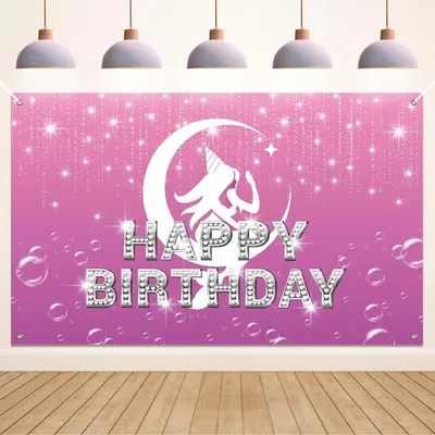 Produktbild von Geburtstagsbanner Hintergrundwand Happy Birthday Foto 180x110cm