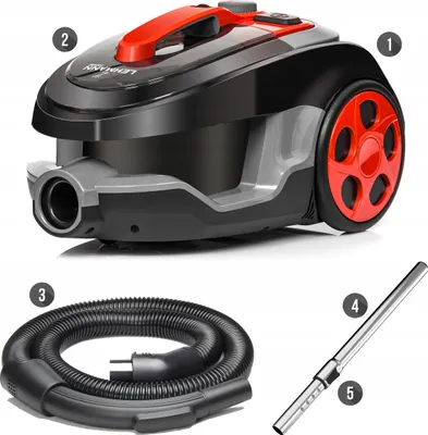 Produktbild von Beutelloser Staubsauger Lehmann Typhoon 4000 W Zyklon Hepa Mit Turbobürste