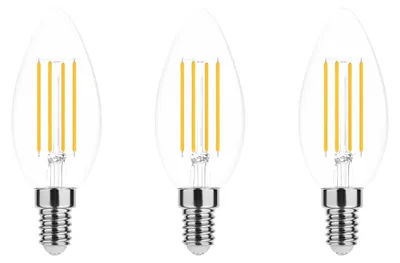 Produktbild von Modee E14 LED Filamentlampe 7W 806lm 4000K Neutralweiß 3 Stück