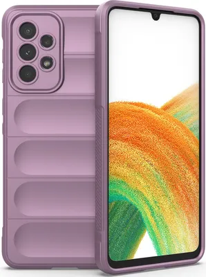 Produktbild von Samsung A33 5G Hülle, Weich TPU Silikon Stossfest Anti-rutsch Schutzhülle für Samsung Galaxy A33 5G Lila