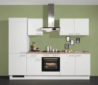 Produktbild von PICCANTE Plus Küchenzeile ohne Geräte Piccante 270 cm weiß matt vormontiert Variante links 4067368000031