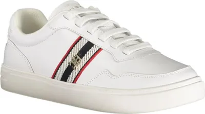 Produktbild von Tommy Hilfiger TH Webbing Cupsole sportlicher Schnürer Weiß in Gr. 39