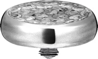 Produktbild von Karisma Micro Aufsatz Dermal Anchor Titan Piercing G23 Multikristall Steine beschichtet - Weiss T-IADCJ.CZ 5mm