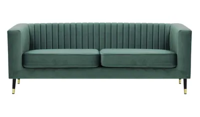Produktbild von SLF24 - Dreisitzer-Sofa Slender - schmutziges Himmelblau - Velluto 12