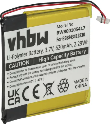 Produktbild von vhbw Akku Ersatz für Samsung B98843412830 für MP3-Player Musik Player (620 mAh, 3,7 V, Li-Polymer)
