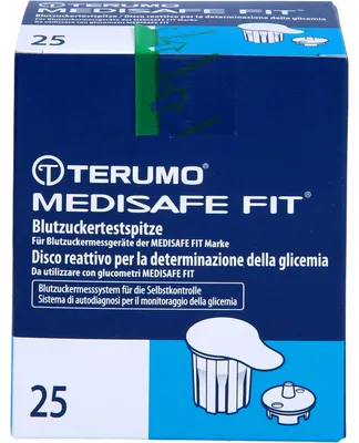 Produktbild von Terumo Medisafe Fit Blutzuckertestspitzen 25 St