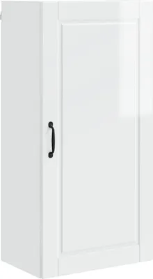 Produktbild von vidaXL Wandschrank PORTO Hochglanz Weiß 50 x 31 x 100 cm Holzwerkstoff
