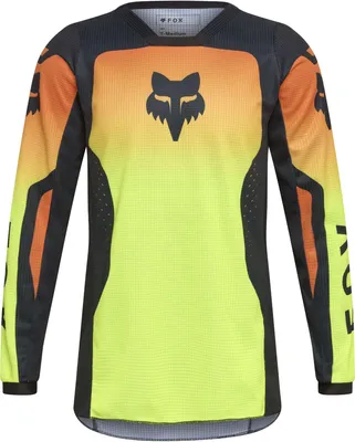 Produktbild von FOX 180 Shield Jugend Motocross Jersey, schwarz/gelb, YXL
