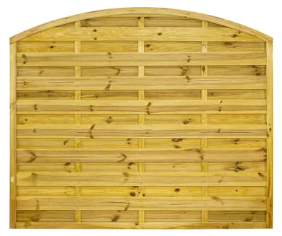 Produktbild von Ligna Gard Dichtzaun Lausanne gebogen 180x150 cm Holzzaun Kiefer Kesseldruckimprägniert 44x44 mm Rahmen