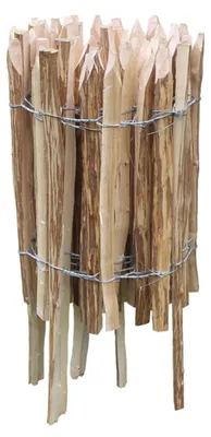 Produktbild von Dekoratives Holz-Gartenzaun mit Pfosten