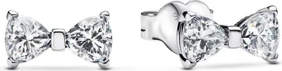 Obrázek produktu pro Dámské náušnice PANDORA Timeless s mašlí, stříbro 925/1000